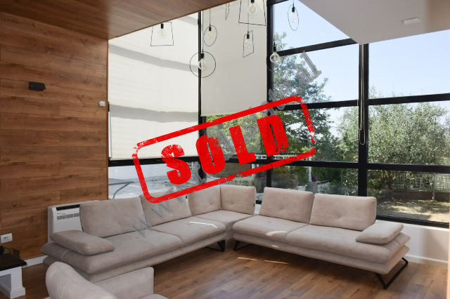 Modern villa for sale in Dervish Shaba Street, near TEG in Tirana.
It offers a construction area of